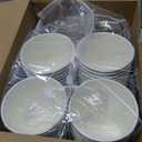 200 Pcs Floral Paper Tea Cups and Saucers 7 oz Disposable Tea Party Decorations Vintage Cute Paper Tea Cups and Plates with Handles for Girls Wedding Baby Bridal Shower Birthday, Serve 100(Blue)