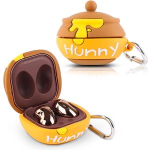 Silicone Case for Samsung Galaxy Buds FE (2023) / Buds2 Pro (2022) / Buds 2 (2021) / Buds Pro (2021) / Buds Live (2020) Earbuds with Cute Skin Design Cover for Women Men