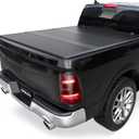 FRP Hard Trifold Truck Bed Tonneau Cover Fleetside Compatible with 2009-2026 Dodge Ram 1500 (Inclu. 2019-2024 Classic & 2019-2026 New Body Style) 5.6FT Bed Cover (w/o Ram Box)