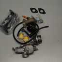 PZ20 Carburetor Carb Air Filter Thumb Throttle Cable Kit for 50cc 70cc 90cc 110cc 125cc Taotao ATA-110B ATA-125D Boulder B1 T-Force Coolster Apollo Kazuma Kids ATV Four Wheeler Quad Parts Black