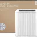 211+ Replacement Filter Compatible with Blue Pure 211+ and 211+ Auto, Foldable 211+ Series Filter Particle & Activated Carbon for Home and Wildfire Smoke, White, 1 Pack