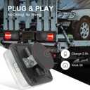 Wireless Trailer Lights Kit, Magnetic LED Tail Light for Trailer, IP67 Waterproof, Rechargeable Turn Signals Portable Brake Lights for Running Stop Towing Truck Tow Camper Boat RV Caravan