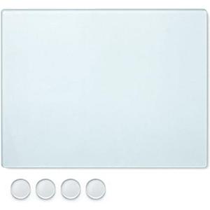 Nuanchu 16 x 12 x 0.2 Inch Tempered Frosted Glass Paint Muller Slab Mineral Pigment Grinding Plate for DIY Oil Painting Watercolor Oil Acrylic Painting