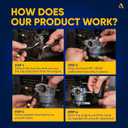Canamax 951-05149 Huayi 4P90F Engine Carburetor Replacement - Compatible with Husky MTD LT4200 T1000 T1200 R1000 4P90HUA HY-4P90F Cub Cadet CC760ES 12AE76JU 4P90JUC 4P90MUD 420CC Lawn Mower
