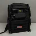 TIDEWE Tactical Range Backpack with Removable Divider, Handgun Backpack with 4 Pistol Case, Range Bag with Hard Glasses Case (Black)