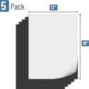 Mr. Pen- Adhesive Magnetic Sheets, 12" x 16", 5 Pack, Cuttable Magnets Flexible Magnet Sheets with Adhesive for Crafts Photos, Classroom Decorations, Easy Peel and Stickers for Planning