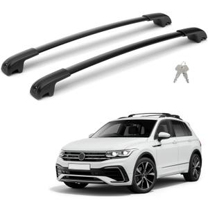 300LBS Lockable Roof Rack Cross Bars for 2018-2026 Tiguan (Not for Limited) & Taos 20222026, Heavy Duty Aluminum Crossbar for Cargo Luggage Kayak Bicycles Canoe, 2 Pcs