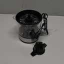 Elite Gourmet ETS623 BPA-Free 40-Watt Electric Citrus Juicer, Compact, Large Volume, Pulp Control, Oranges, Lemons, Limes, Grapefruits with Easy Pour Spout, 24oz, Black/Stainless Steel