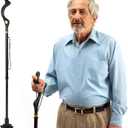 Walking Cane for Men and Women - Special Balancing Stick With 10 Adjustable Heights - Self Standing, Folding, Portable, Collapsible, and Comfortable (Black)