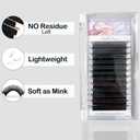 Premium Eyelash Extension Set - 5D Premade Fans Eyelashes Extensions - CC Curl Volume Lash Extensions - Black Individual Eyelashes Tray for Professional Salon, (Mix /0.07CC Curl - 5D)