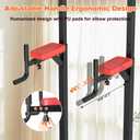 RELIFE REBUILD YOUR LIFE Power Tower Pull Up Bar Station Workout Dip Station for Home Gym Strength Training Fitness Equipment, Red 
