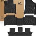 3W Floor Mats for Hyundai Santa Fe 2024 2025 2026, 7 Seats, TPE