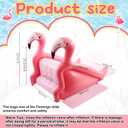 Seenelling 98 Inch Giant Inflatable Flamingo Pool Slide for Kids & Adults, Swimming Pool Play Center Inflatable Water Slide for Inground Above Ground Pools, Summer Backyard Parties for Kids & Adults