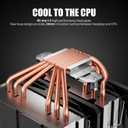 upHere CPU Air Cooler with 6 Heat Pipes,Dual 120mm Fan CPU Cooler 1600rmp,CPU Cooler AMD AM5/AM4/AM3 Series,CPU Air Cooler Compatible with Intel LGA 1851/1700/1150/1155/1156/2011/2066(X79/X99)
