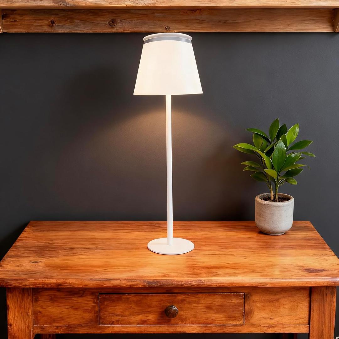 Table Lamp Touch Rechargeable Lamps: 3 Colors Stepless Dimming 5000mAh Rechargeable Battery 4 Timing IP54 Waterproof for Bedside Room (A, 1)