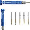 5-in-1 Multifunctional Small Screwdriver, PTSLKHN S2 Steel Magnetic Screwdriver Kit for Eyeglass, Sunglasses, Electronics, Cellphone, Jewelry and More