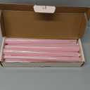 10 Inch Baby-Pink Taper Candles for Home Decoration, 10 Pack Unscented Candlesticks for Dinner Wedding Party, Smokeless and Dripless Candle Sticks