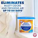 Arm & Hammer Clean Burst Moisture Absorber and Odor Eliminator Tubs, 14 oz., 3 Pack, Attract and Trap Excess Moisture, Eliminate Musty Odors, Convenient and Effective, MFG Date: 11/29/2023