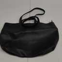Dreubea Women's Soft Faux Leather Tote Shoulder Bag from, Big Capacity Tassel Handbag (Black)
