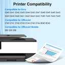 Starink Remanufactured 62XL Ink Cartridge Combo Pack Replacement for Ink 62 Ink Cartridges Black and Color Fit with Envy 7640 7645 5660 5540 5640 7644 OfficeJet 5740 5741 8040 200 250 258 Printer, 2P