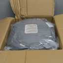 Myga Zafu Yoga Meditation Cushion with Washable Cover - Floor Cushion Pillow with Natural Buckwheat Filling - Soft Round Cotton Design for Meditating or Pranayama Exercises (Grey)