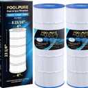 POOLPURE PA120 Pool Filter Replaces Hayward C1200, CX1200RE, Unicel C-8412, Filbur FC-1293, Clearwater II 125, Waterway Pro Clean PCCF-125, 817-0125N, 120 sq.ft Cartridge, 2 Pack
