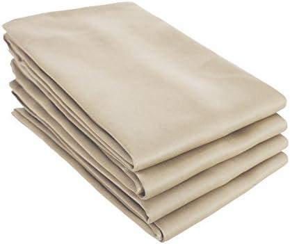 Deconovo Rod Pocket Curtains Blackout Shades Room Darkening Blinds Thermal Insulated Curtains for Patio 52Wx95L Inch Beige Set of 2
