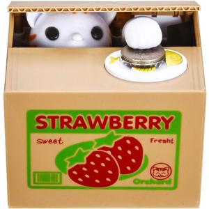 Cat Stealing Money Bank, Piggy Bank for Kids, Coin Bank for Money Saving, Automatic Stealing Money with English Speaking, Creative Gift