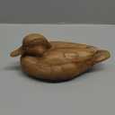 Hymmah Wooden Texture Duck Home Decor Statue Rustic Home Decorations for Living Room, Boho Sculpture Resin Animal Collectible Figurines for Indoor Decor