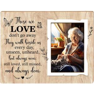Memorial Picture Frame,Remembrance Picture Frame or Memorial Gift,Gifts for Loss of Loved One,Grandmother,Grandfather, Grandparents,Fits 4 x 6 In Photo