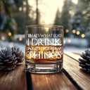 I Drink and I Know Things Funny Whiskey Glasses Gifts for Men Dad Farther Husband,Bookish Retirement Anniversary Birthday Gift for Men Uncle Grandpa Friends Coworkers-wh-2