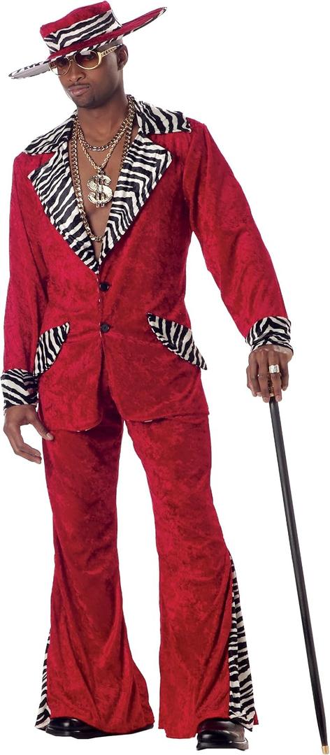 California Costumes mens Pimp Costume (Medium, Red)