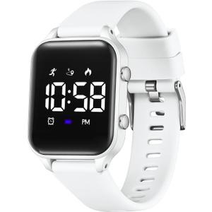 Kids Digital Watches for Boys Girls, Sports Watch with Fitness Tracker, Pedometer, Alarm Clocks, Stopwatch, No App Needed Waterproof Kids Watch, Gift for Teens Student Girls Boys Ages 5-14