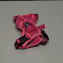 PoyPet Reflective Soft Breathable Mesh Dog Harness No Choke Double Padded Vest Adjustable( Fuchsia, S)