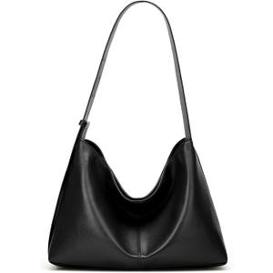 Hobo Bags for Women, Ultra Soft Foldable Vegan Leather Shoulder Handbag, Stylish Slouchy Tote Purses