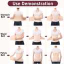 3 In 1 Postpartum Belly Band Abdominal Binder Post Surgery C Section Belly Binder Post Partum Hysterectomy Belly Support Wraps Postpartum Waist Trainer Essentials After Birth Beige, Large