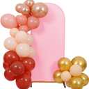 Peomeise 6.6FT Wedding Arch CoverPink Arch Backdrop Cover Stretchy Spandex Backdrop Stand Covers for Birthday Party Ceremony Banquet Decor79.2" L x 39.6" W