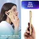 ankofave Magnetic for iPhone 17 Pro Max Case, with Camera Lens Protector, Compatible with Magnetic, Slim Shockproof Soft Silicone Metallic Luster Phone Case for iPhone 17 Pro Max, Champagne Gold