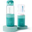 NCVI Portable Glass Bottle Warmer for Baby Travel on The Go, Car USB Breastmilk Warmer Battery Powered, Airplane Cordless Fast Water Warmer for Formula Bottles of Narrow&Wide Mouth, Dual-use Design