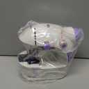 KPCB Tech Sewing Machine for Beginners [Full Set] with Finger Guard and Fabric Bundles - Mini Sewing Machine with Sewing Kits, Foot Pedal, US Adapter and Extension Table (White)