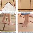 Nisorpa 71'' x 71'' Japanese Rug Tatami Rug Mat 0.47'' Thick Japanese Floor Mattress Rattan Non-Slip Breathable Memory Foam Area Rug Bedroom Sleeping Crawling Playmat Tatami Mat, Brown