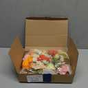 6 Pcs 35.4ft Hanging Flowers Garlands Backdrop Lighted Floating Fake Wildflower Vines LED Floral Garland Ceiling for Spring Wedding Bridal Shower Birthday Graduation Party(Vivid,Multicolor)