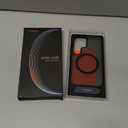 TORRAS Strong Magnetic & Seamless Stand for Samsung Galaxy S24 Ultra Case, Fit for MagSafe, MilGrade Drop Protection, Kickstand for Samsung Galaxy S24 Ultra Case, Translucent Back/Black Edge