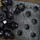 M14x1.5 Lug Nuts for Toyota Tacoma Tundra, 24pcs One Piece 14x1.5 Black Lug Nuts 13/16" Hex Fit for Toyota 4Runner Sequoia 6 Lug Wheels, Part No 90942-A1007 90942-01121