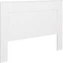 Prepac Stylish Flat Wood Panel Headboard for Queen Size Beds, Simplistic Wooden Queen Headboard 2.25" D x 64.5" W x 48" H, White, WHFQ-1301-1