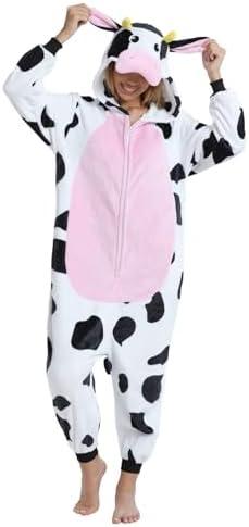 Adult Onesie Pajamas Animal One Piece Costume Halloween Cosplay for Women Men, Size Large
