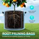 2 x Land Guard 4-Pack Fabric Grow Bags 5 Gallon, Thickened Nonwoven Garden Pots, Growing Bags with Handles, Black