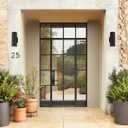 Ken & Ricky Outdoor Wall Sconce Lights, Black Exterior Lighting Fixtures, Outside Porch Lights Outdoor Wall Light Fixtures for House Garage Front Door Patio -2 Pack