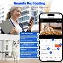 TYM Automatic Cat Feeder with 2 Camera for 2 Cats, 7L Dog Food Dispenser with Night Vision 2K 4MP, 5G WiFi Dual Auto Cat Feeder with Smart App for Multiple Cats & Small Dogs, Detachable for Clean