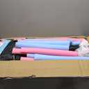 VGMiu 60" Trampoline for Kids, 5 FT Indoor & Outdoor Toddler Baby Trampoline with Basketball Hoop, Safety Enclosure, Birthday Gifts for Kids, Gifts for Boy and Girl, Age 3-8 (Pink/Blue)